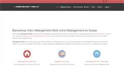 Desktop Screenshot of hebergement-web.ch