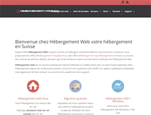 Tablet Screenshot of hebergement-web.ch
